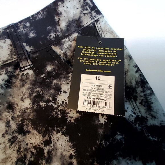 Art Class Boys Black & White Tie-Dye Shorts Size 10 Features Functional Pockets - Picture 3 of 9